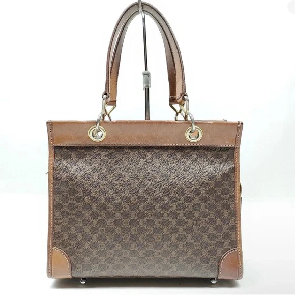 Vintage Celine Macadam Brown Tote Bag - Picture 1 of 6